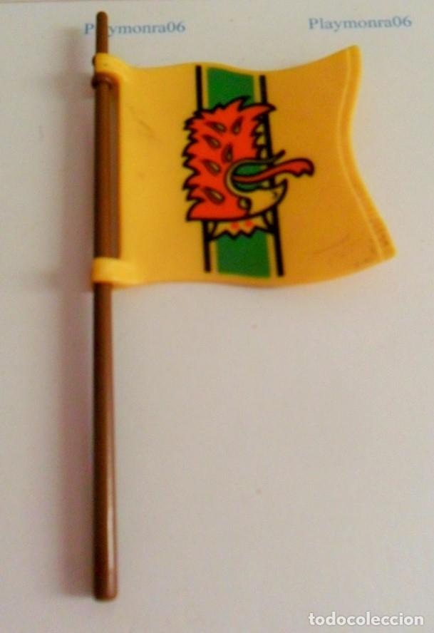 Playmobil: PLAYMOBIL P004 BANDERA ESTANDARTE MEDIEVAL AGUILA FONDO AMARILLO Y MASTIL