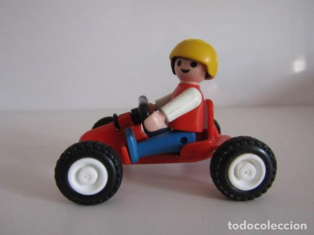 Playmobil: DIFICIL NI&Ntilde;O ANTIGUO CON KART ROJO ESPECIAL PLAYMOBIL