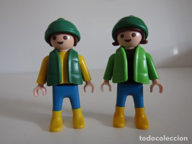 Playmobil: DIFICIL LOTE DE 2 NI&Ntilde;OS GRANJEROS ESPECIALES MODERNOS PLAYMOBIL