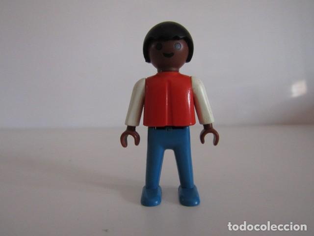 Playmobil: DIFICIL NI&Ntilde;O NEGRITO ESTACION TREN COLORADO SPRING OESTE 3770 PLAYMOBIL