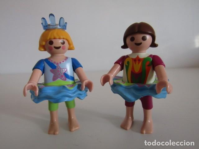 Playmobil: DIFICIL SET DE 2 NI&Ntilde;AS MODERNAS DISFRAZADAS DE HADAS PRINCESAS PLAYMOBIL