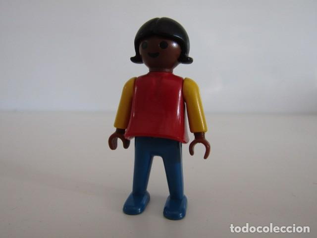 Playmobil: DIFICIL NI&Ntilde;A NEGRITA OESTE 1&ordm; &Eacute;POCA PLAYMOBIL