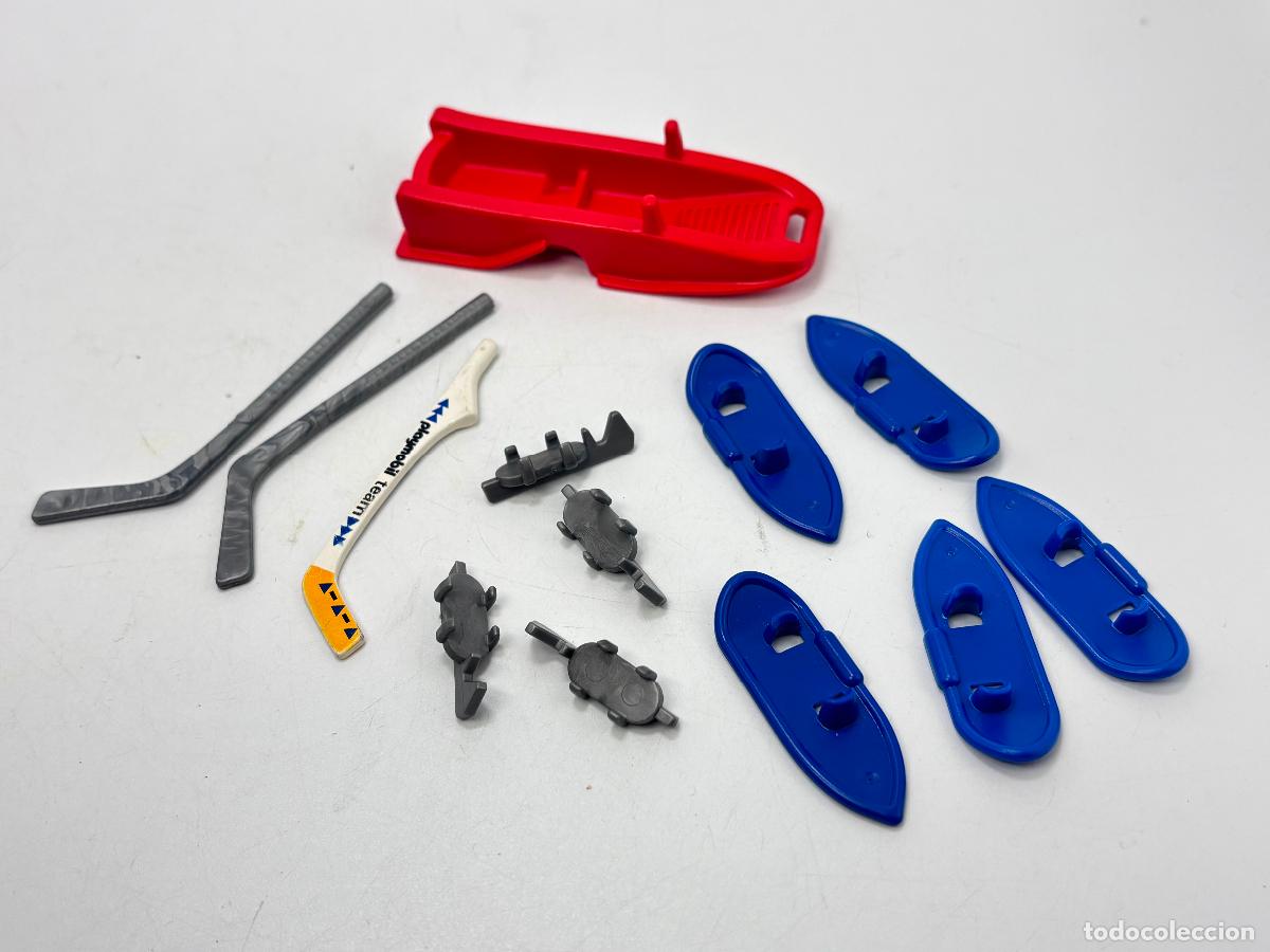 Playmobil: Playmobil lote trineo palo y raqueta nieve