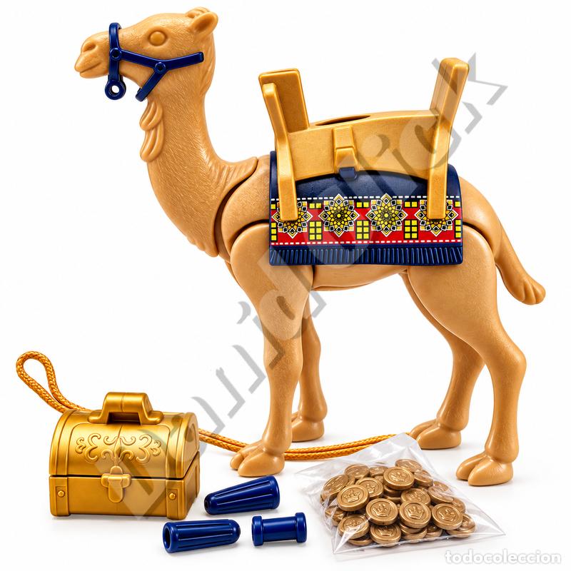 Playmobil: Playmobil Camello Silla Cofre Monedas Reyes Magos Bel&eacute;n Navidad