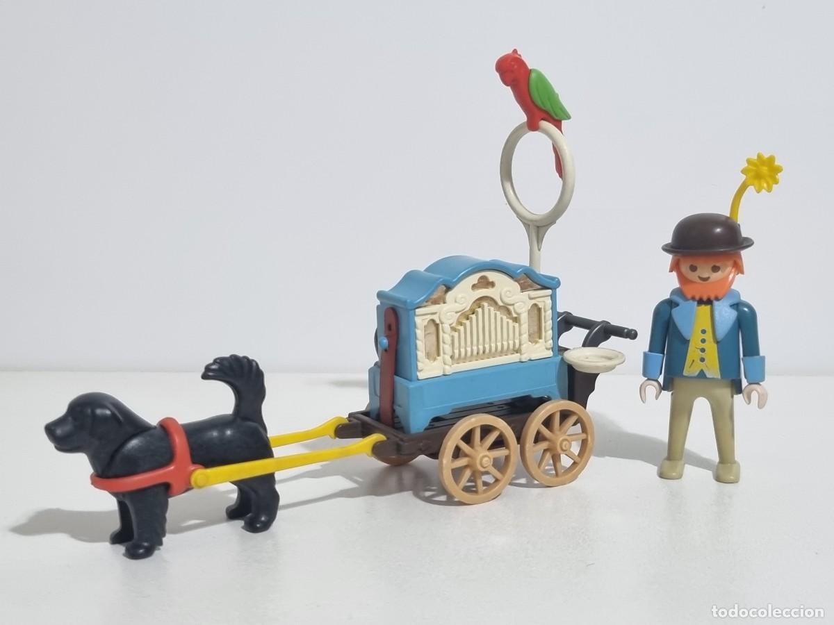 Playmobil: Playmobil 5550 Set Victoriano Hombre Carro Perro Organo Organillero Musico