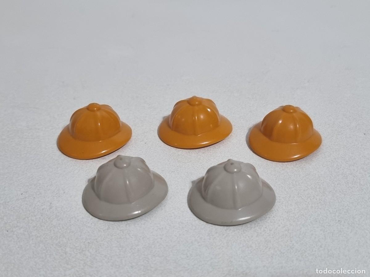 Playmobil: Playmobil Lote 5x Gorro Sombrero Cazador Guardia Safari Ngorongoro Guia Selva