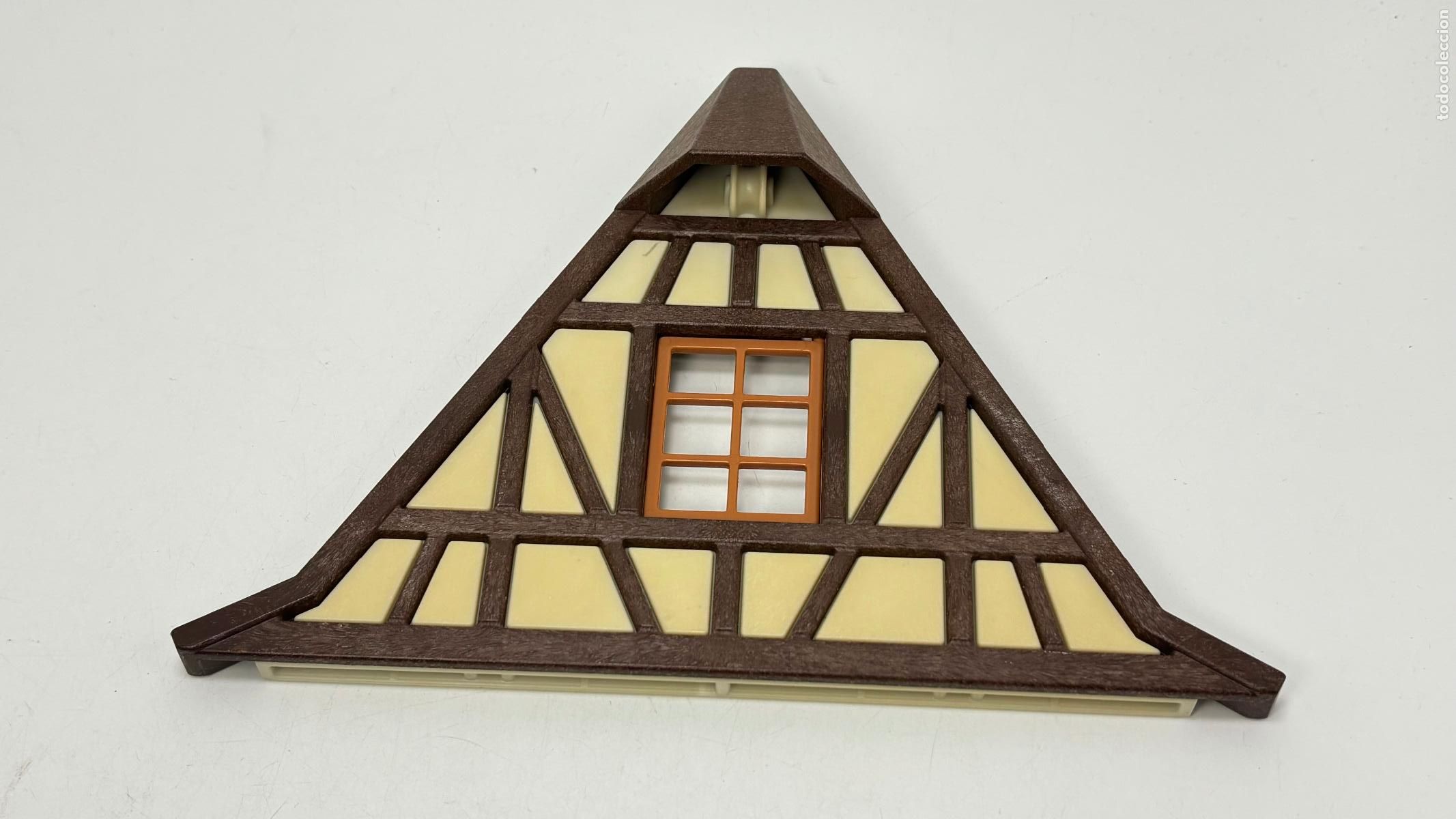 Playmobil: Playmobil pared lateral tejado con ventana casa medieval
