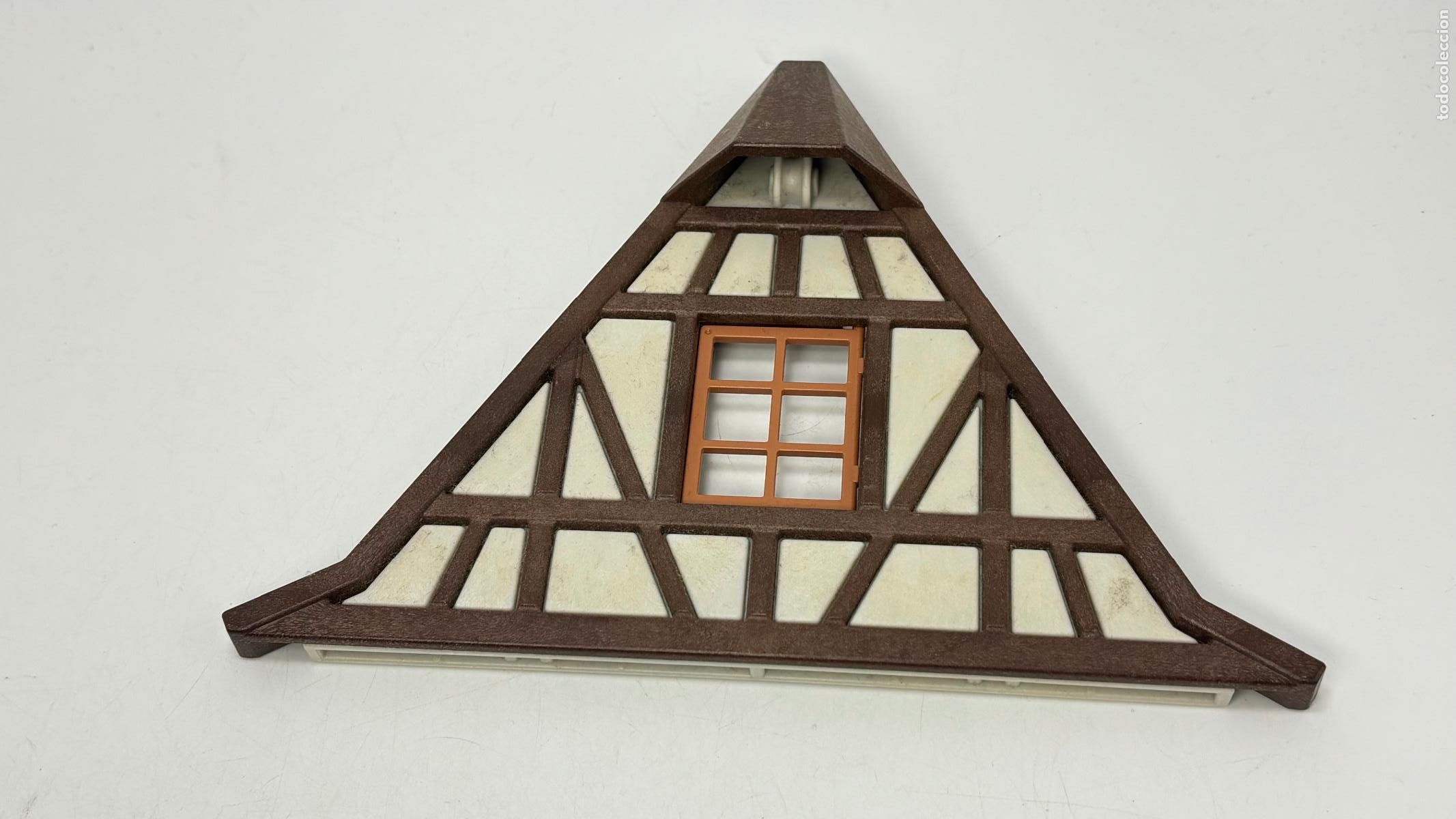Playmobil: Playmobil pared lateral tejado con ventana casa medieval