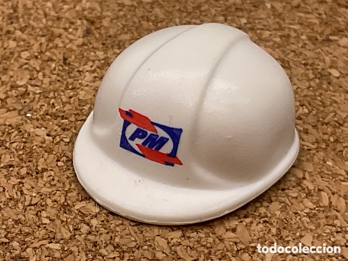 Playmobil: ACCESORIO PLAYMOBIL. CASCO DE OBRA COLOR BLANCO CON LOGO