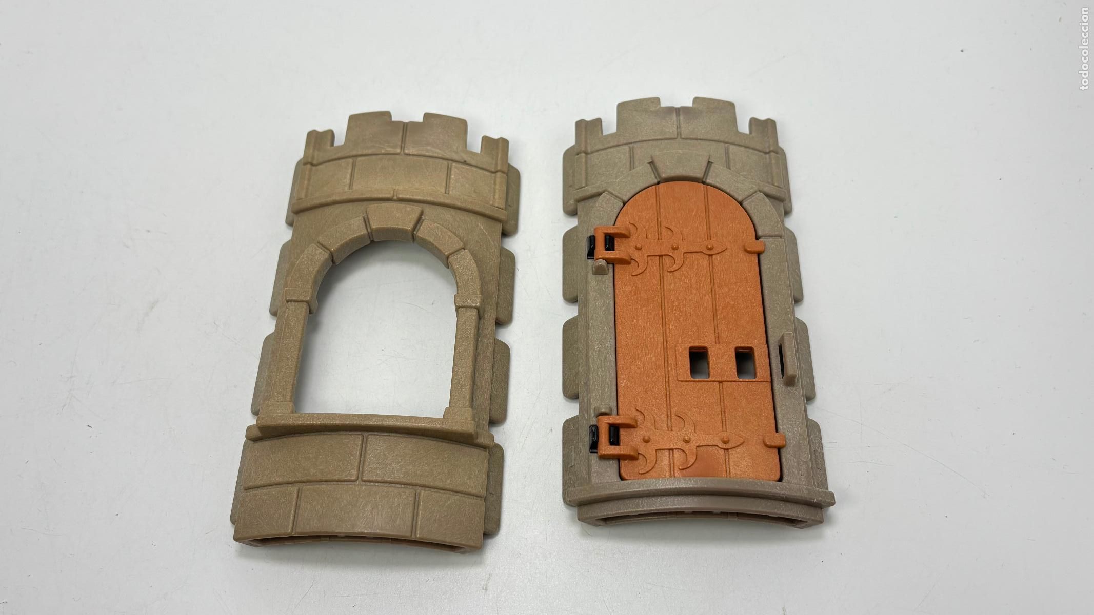 Playmobil: Playmobil lote pared arqueada ventana castillo medieval
