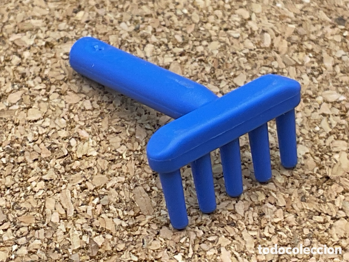 Playmobil: ACCESORIO PLAYMOBIL. RASTRILLO COLOR AZUL.