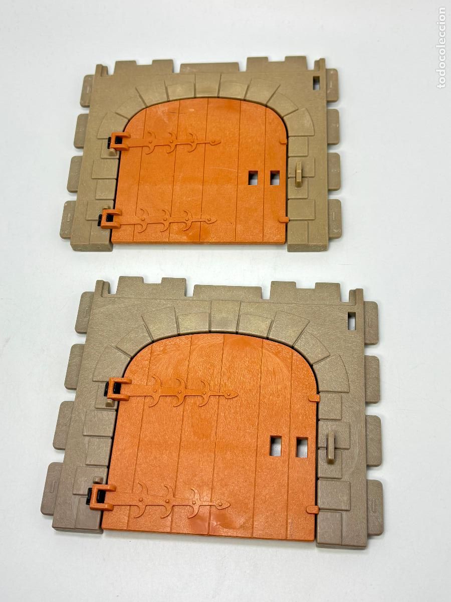 Playmobil: Playmobil lote pared con puerta castillo medieval