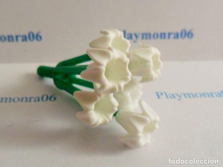 Playmobil: PLAYMOBIL P113-2 RAMO 6 FLORES BLACAS TIPO NARCISO LIRIO