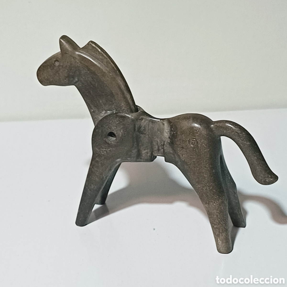 Playmobil: Pieza playmobil caballo primera &eacute;poca marron oscuro western medieval oeste