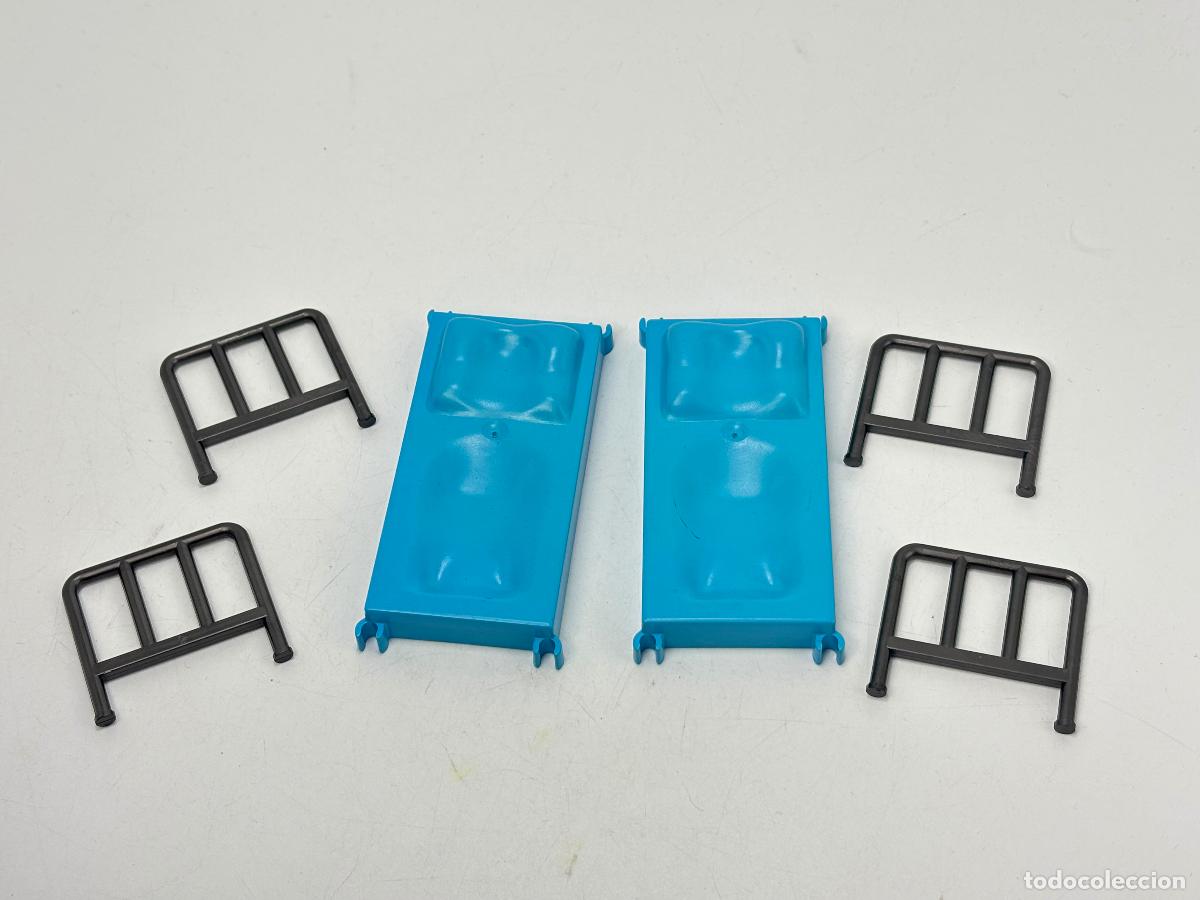 Playmobil: Playmobil lote cama azul con barrote oeste