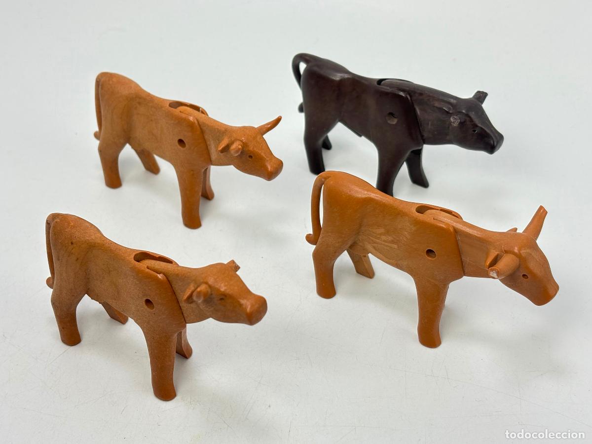 Playmobil: Playmobil lote vaca toro cerno da&ntilde;ado
