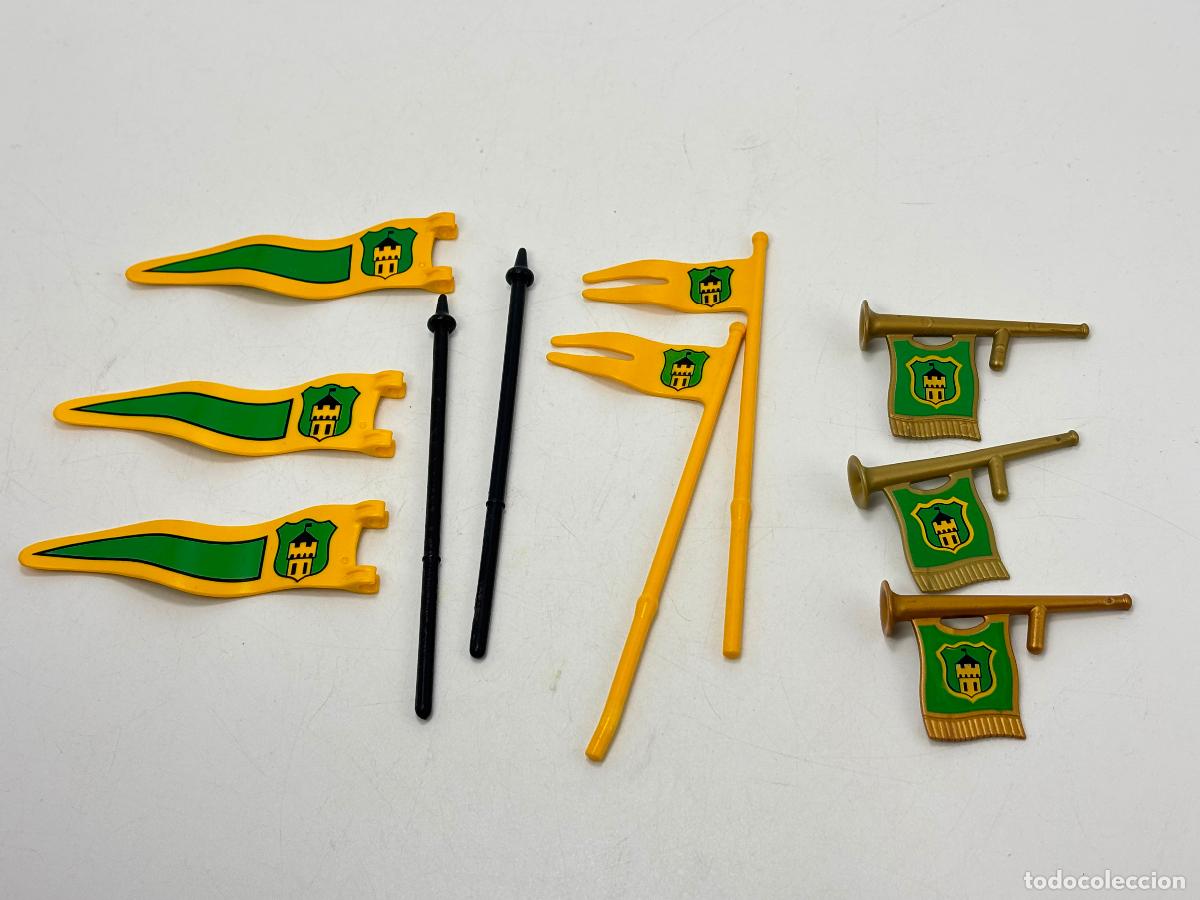Playmobil: Playmobil lote bandera trompeta medieval