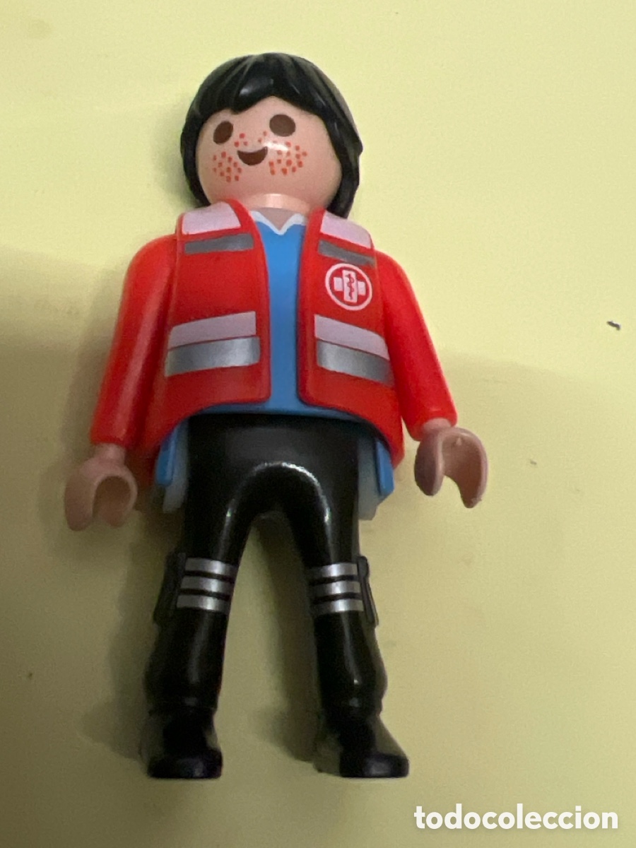 Playmobil: T1/010. Playmobil - Figura Personaje M&eacute;dico Param&eacute;dico ATS Asistente
