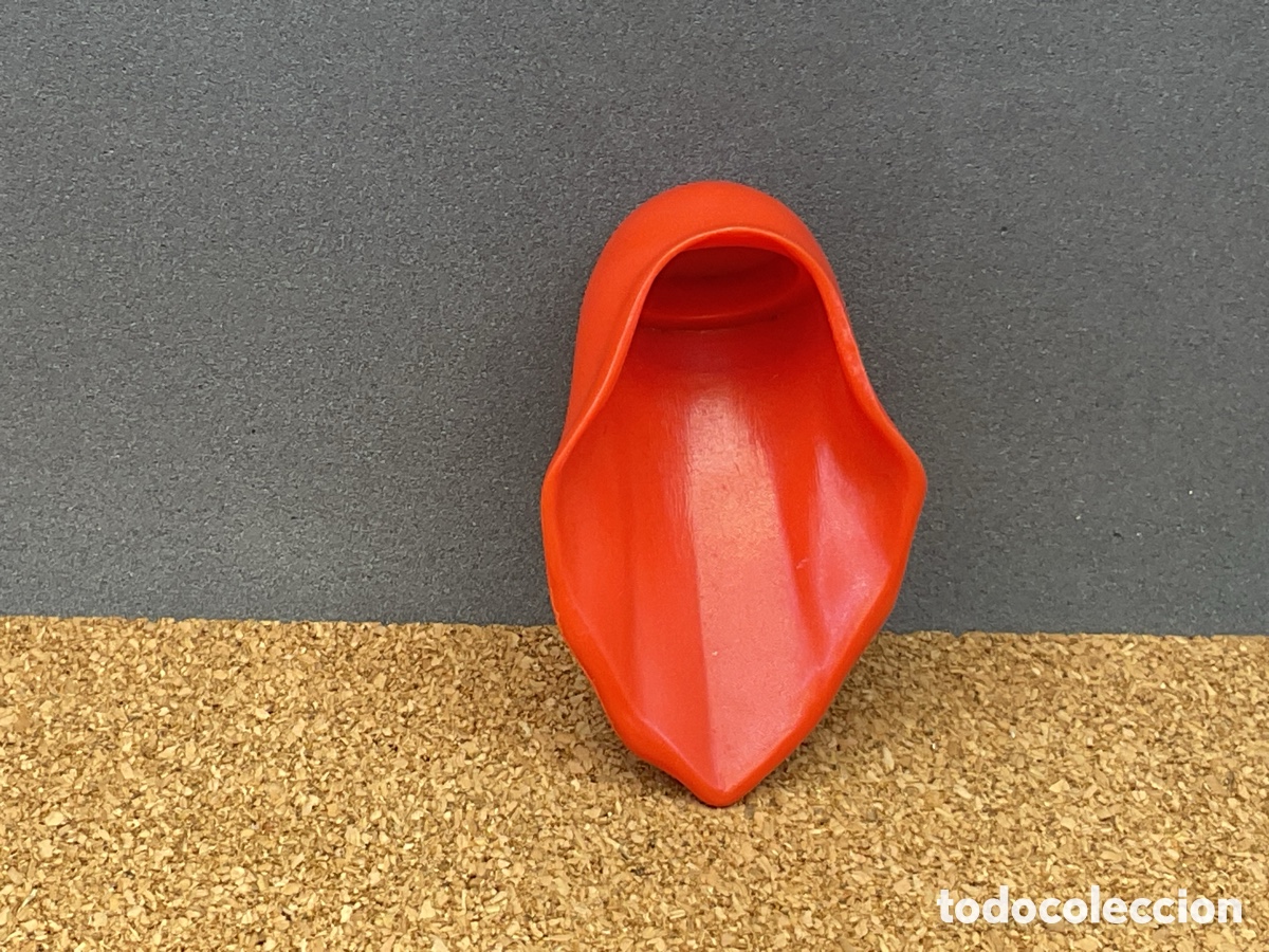 Playmobil: Accesorio Playmobil. Velo Rojo Mujer Pa&ntilde;uelo Capucha Beduina Arabe Desierto