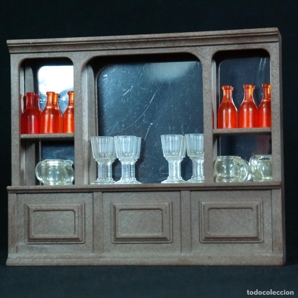 Playmobil: Playmobil mueble de saloon, botellero con botellas y copas☼