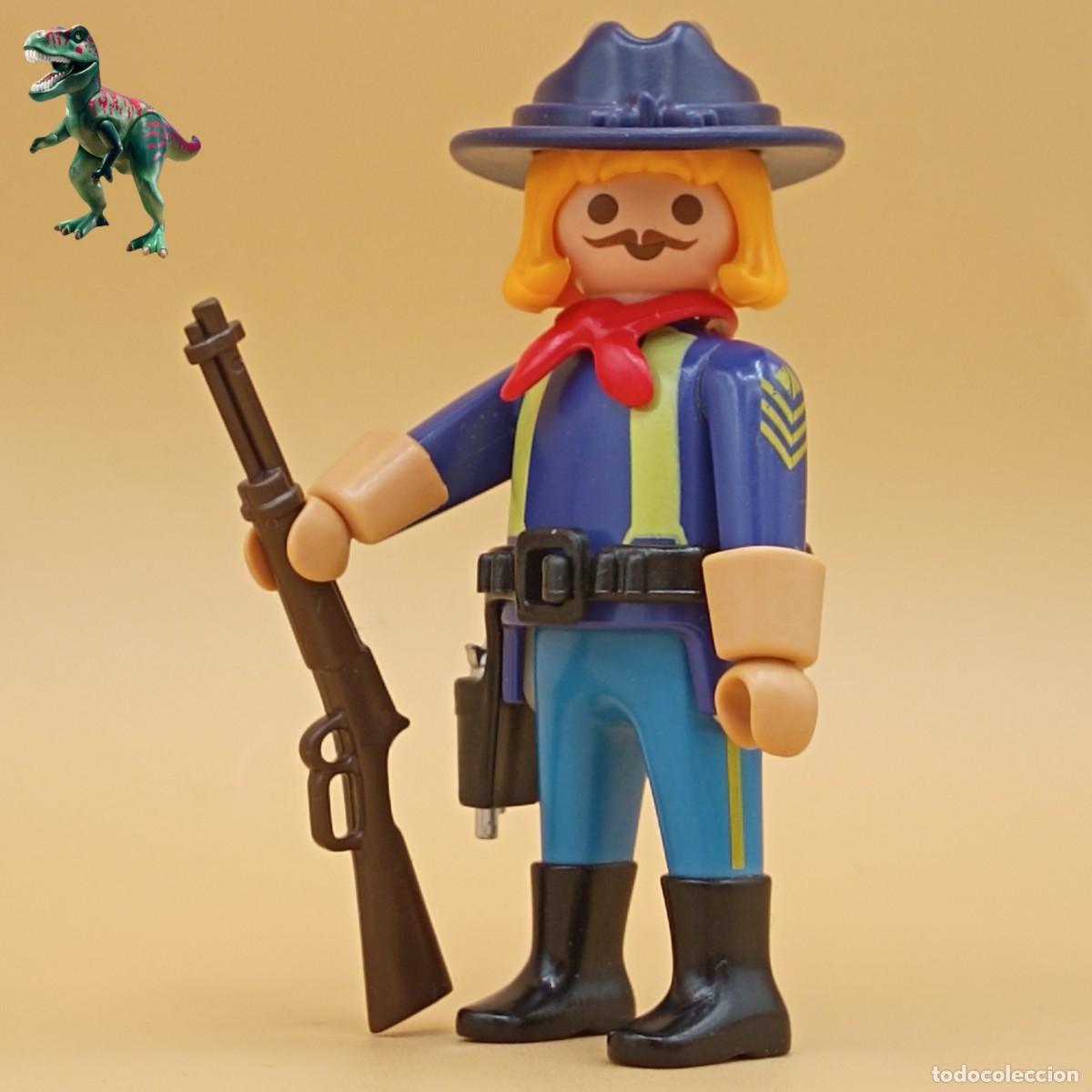 Playmobil: Playmobil figura General Custer septimo de caballeria nordista unionista guerra civil americana