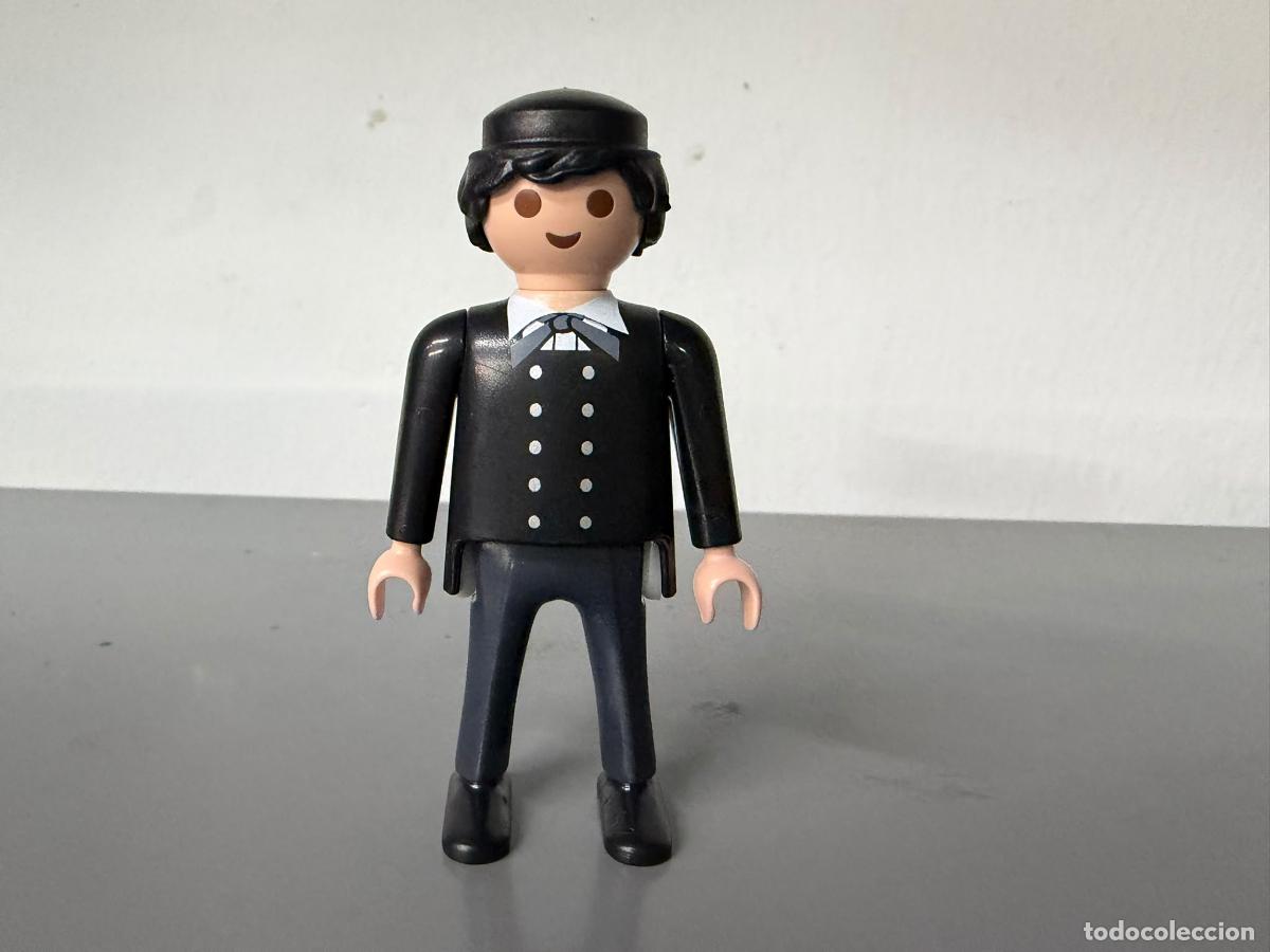 Playmobil: Playmobil figura elegante ceremonia hombre con traje negro y pajarita atada -MIX30