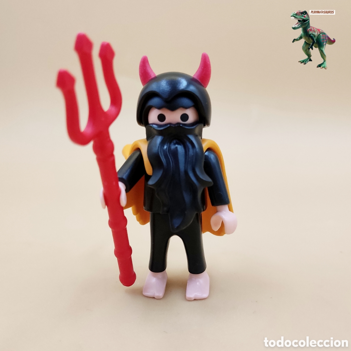 Playmobil: Playmobil figura ni&ntilde;o con tridente diablo diablillo demonio disfraz halloween