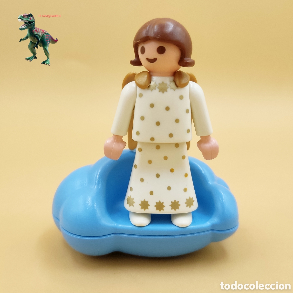 Playmobil: Playmobil figura ni&ntilde;a hada madrina angel portal de belen angelito sofa nube navidad