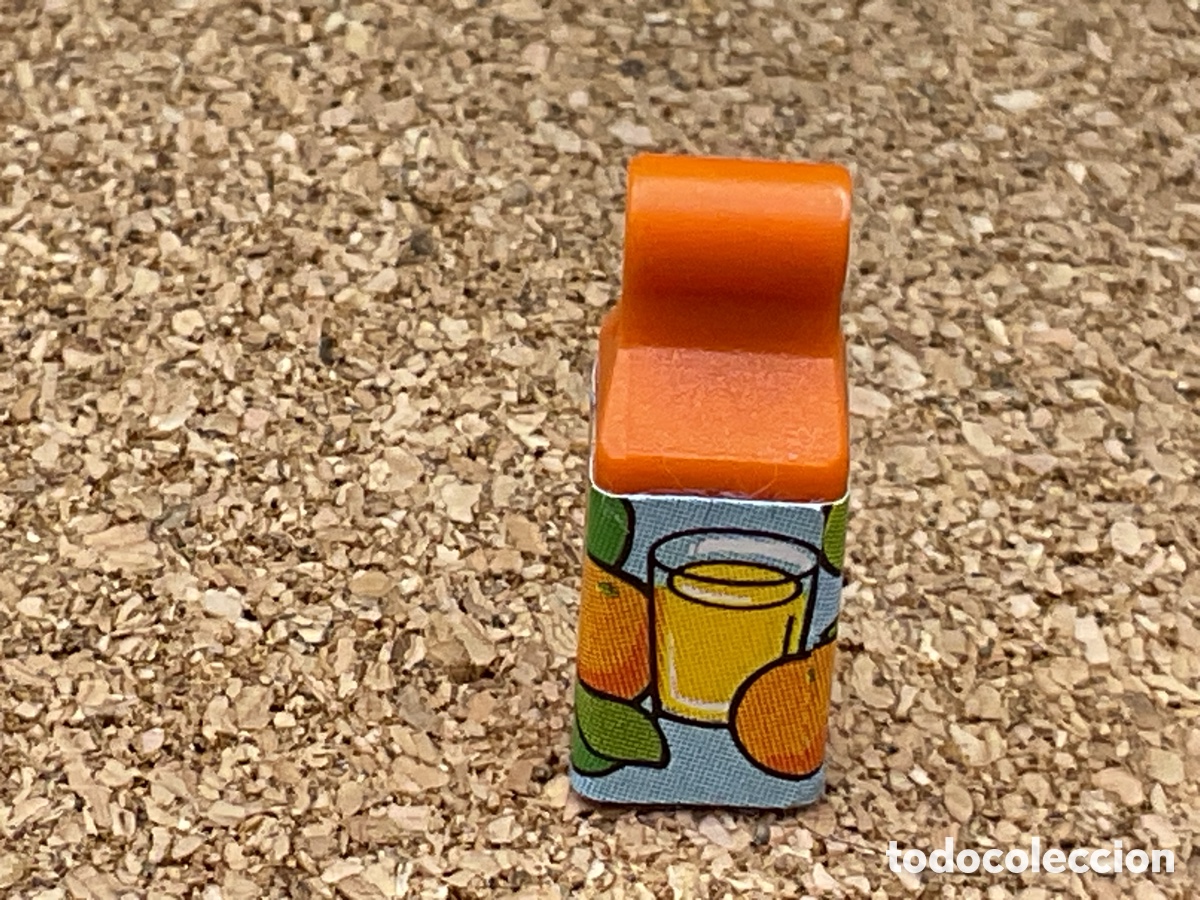 Playmobil: ACCESORIO PLAYMOBIL. BRICK DE ZUMO DE NARANJA , REF BOTE, COMIDA, CASA, ALIMENTOS, BEBIDA.