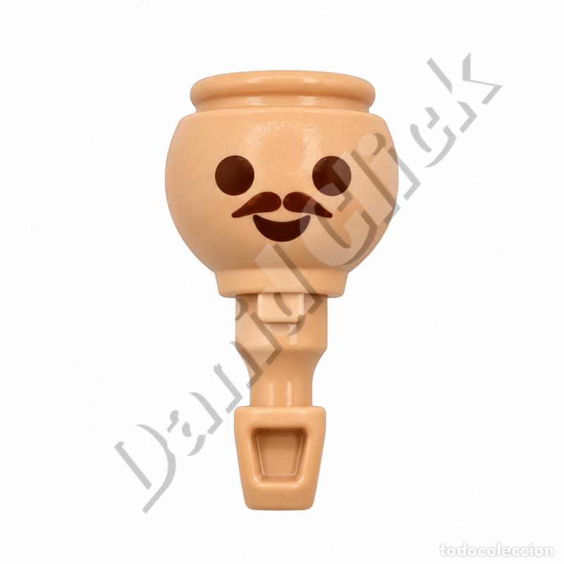 Playmobil: Playmobil Cabeza con Bigote Figura Adulto Pieza Suelta Repuesto