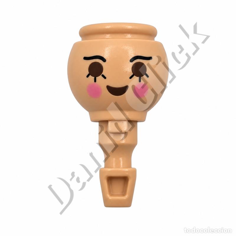 Playmobil: Playmobil Cabeza de Chica Mejillas Rosadas Ojos Decorados Figura