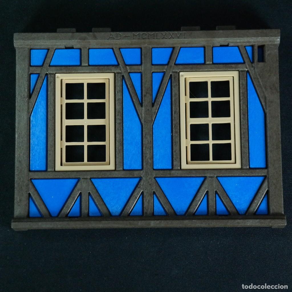 Playmobil: Playmobil pared con 2 ventanas azul casa steck ☼