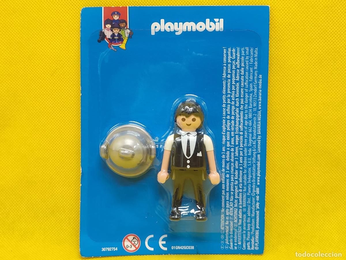 Playmobil: Playmobil Camarero con bandeja, colecci&oacute;n planeta profesiones