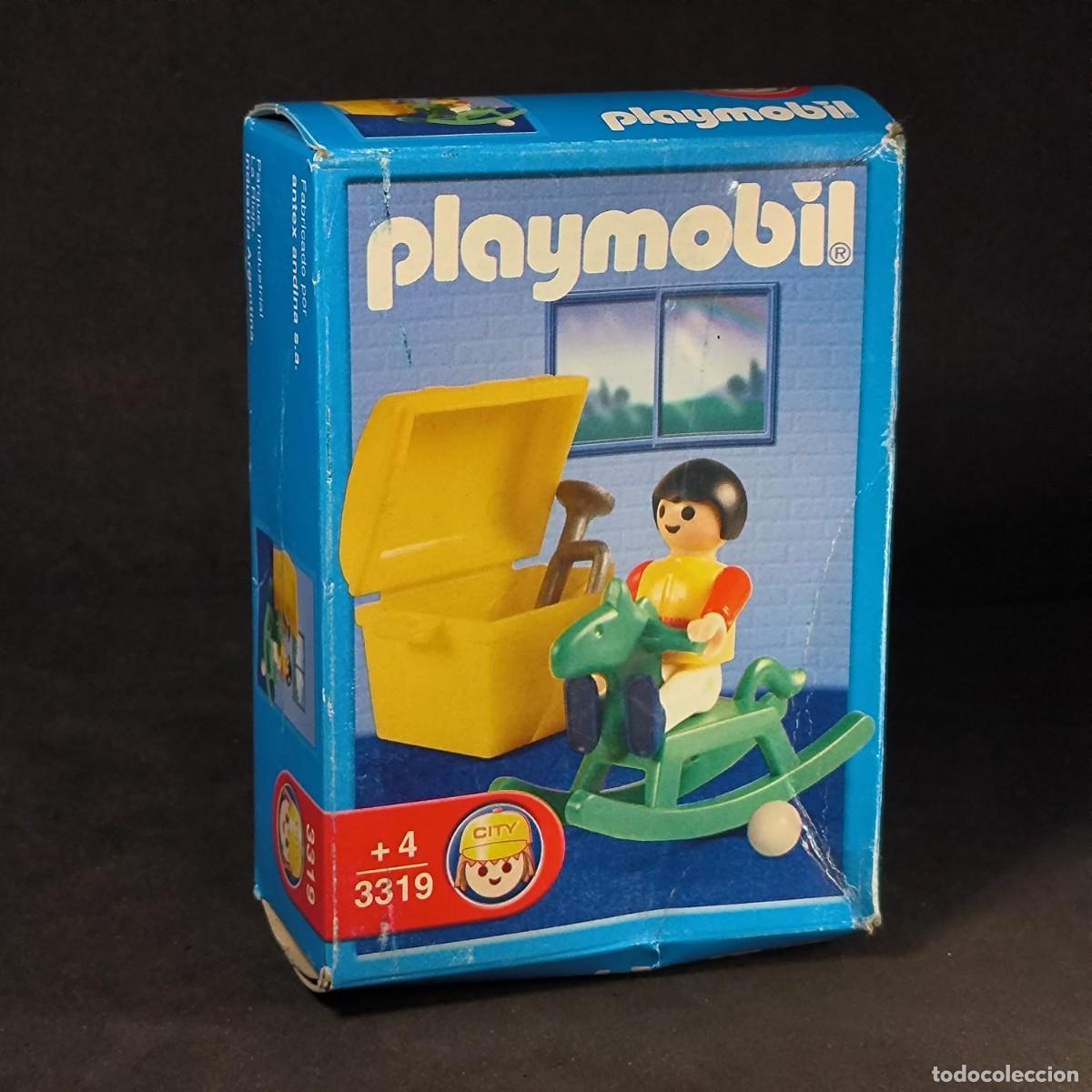 Playmobil: Playmobil ni&ntilde;o con caballito ref.3319 con caja Antex ☼