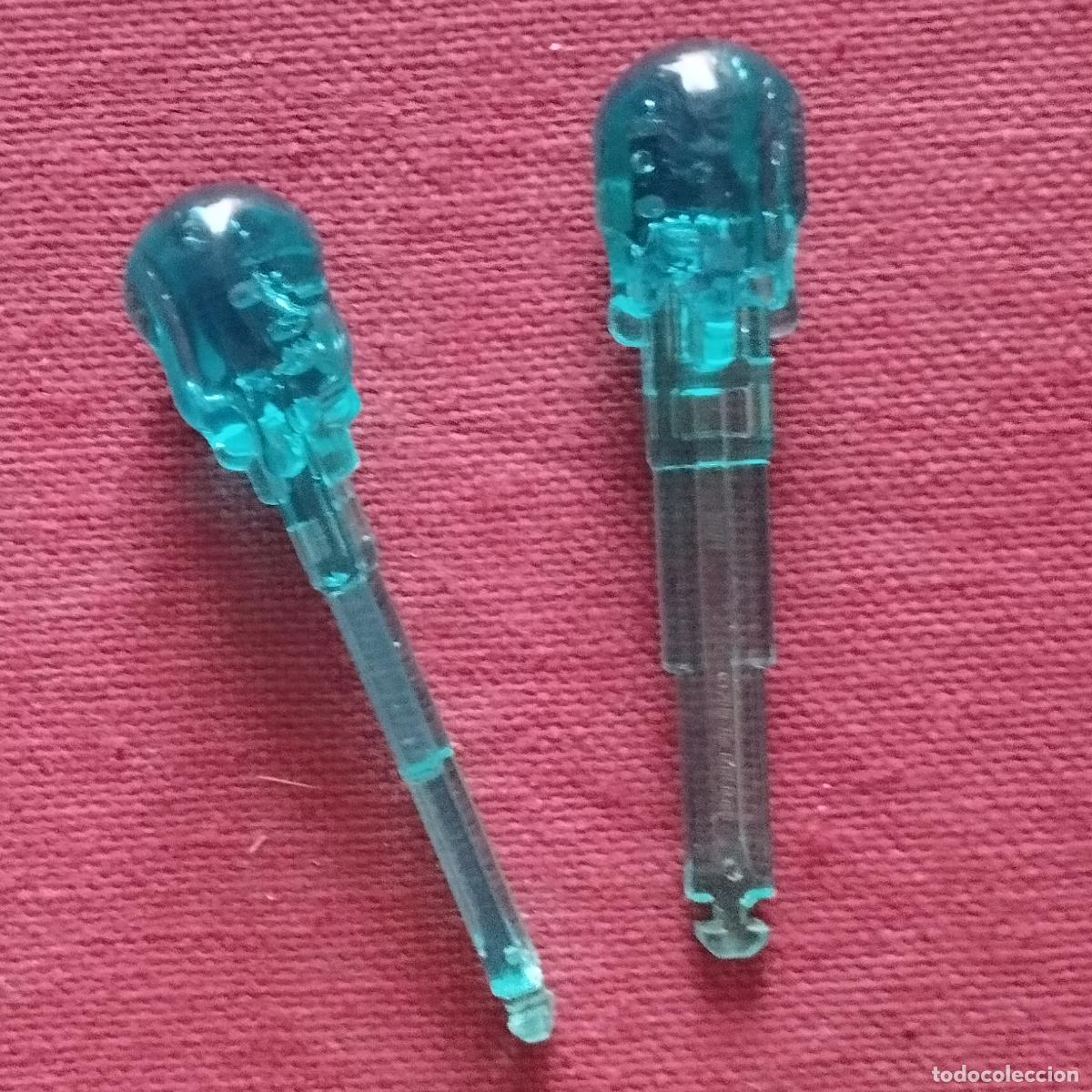Playmobil: 2 BALAS - AZUL TIPO CRISTAL - PROYECTILES - MUNICION - CA&Ntilde;ON - PLAYMOBIL