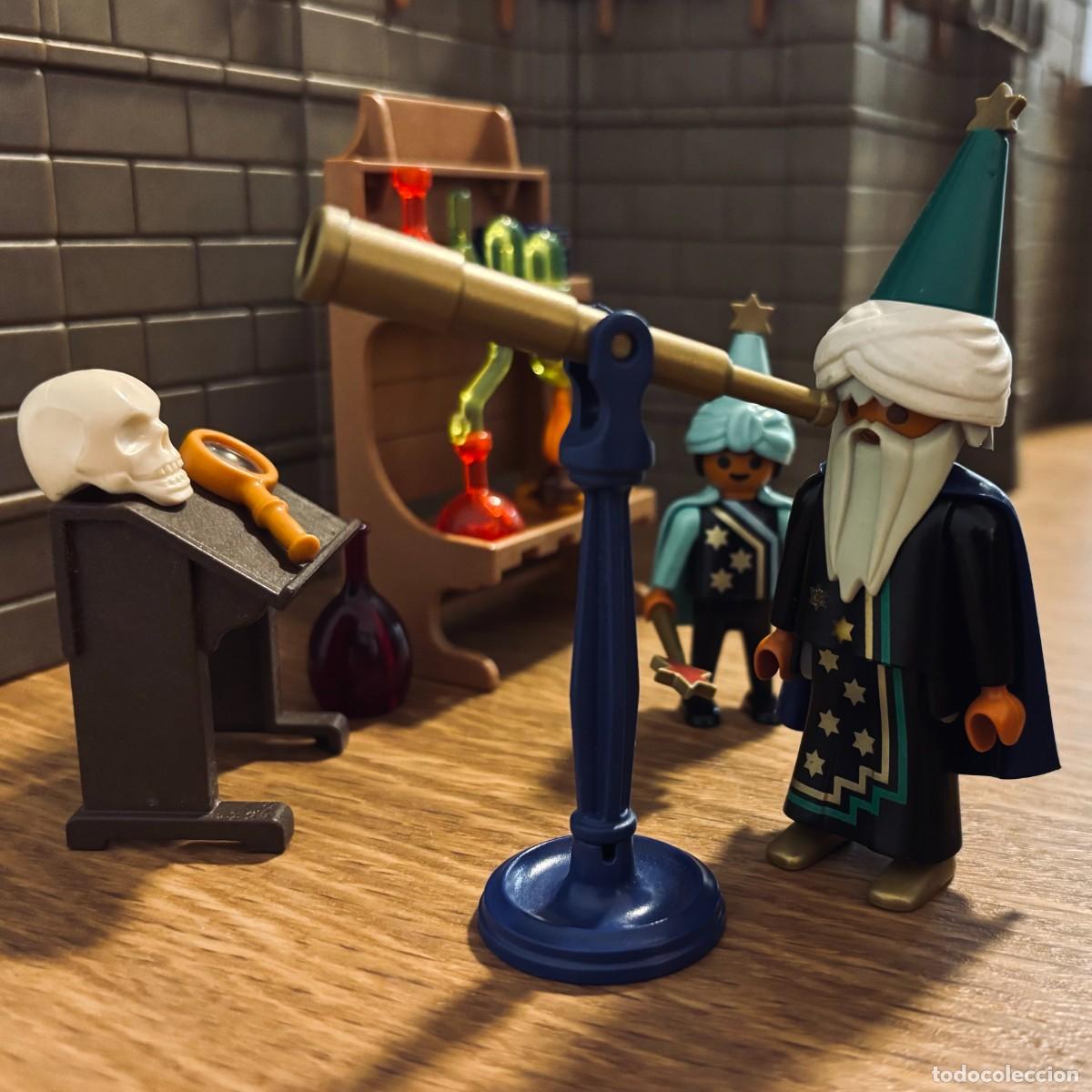 Playmobil: Set Playmobil Vintage | Mago con aprendiz y telescopio + accesorios