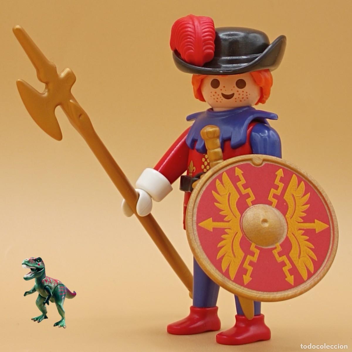 Playmobil: Playmobil figura guardia real lansquenete mercenario suizo caballero soldado castillo medieval