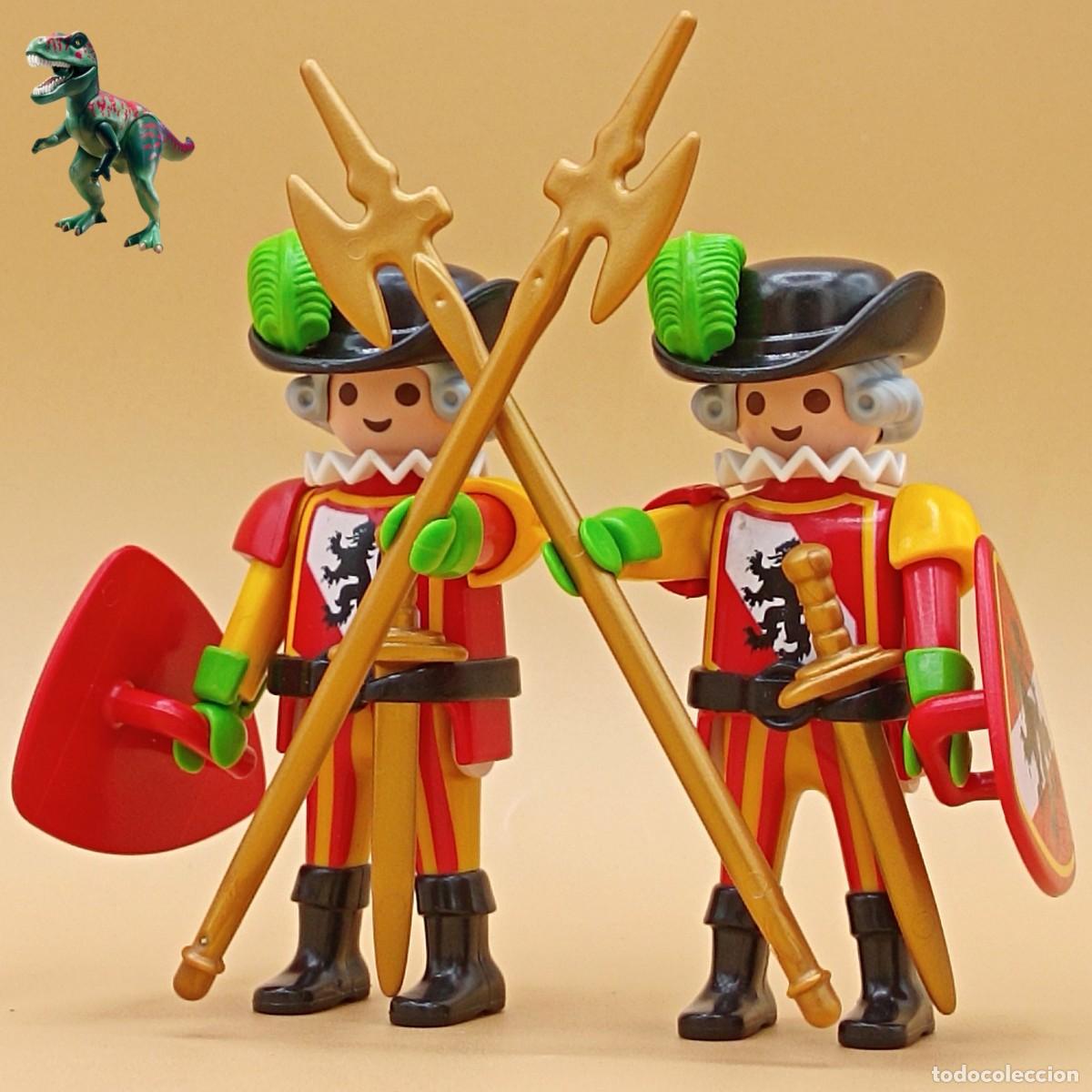 Playmobil: Playmobil figura guardas reales caballero ingles frances soldado castillo medieval