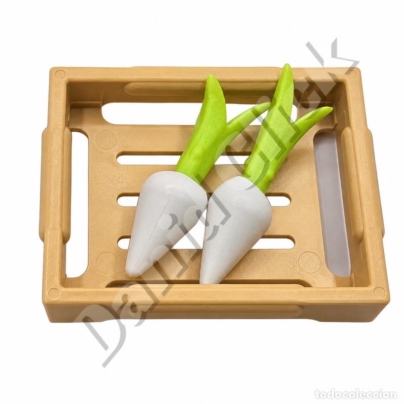 Playmobil: Playmobil Nabos en Caja Verduras Mercado Granja Alimentos Pieza Suelta