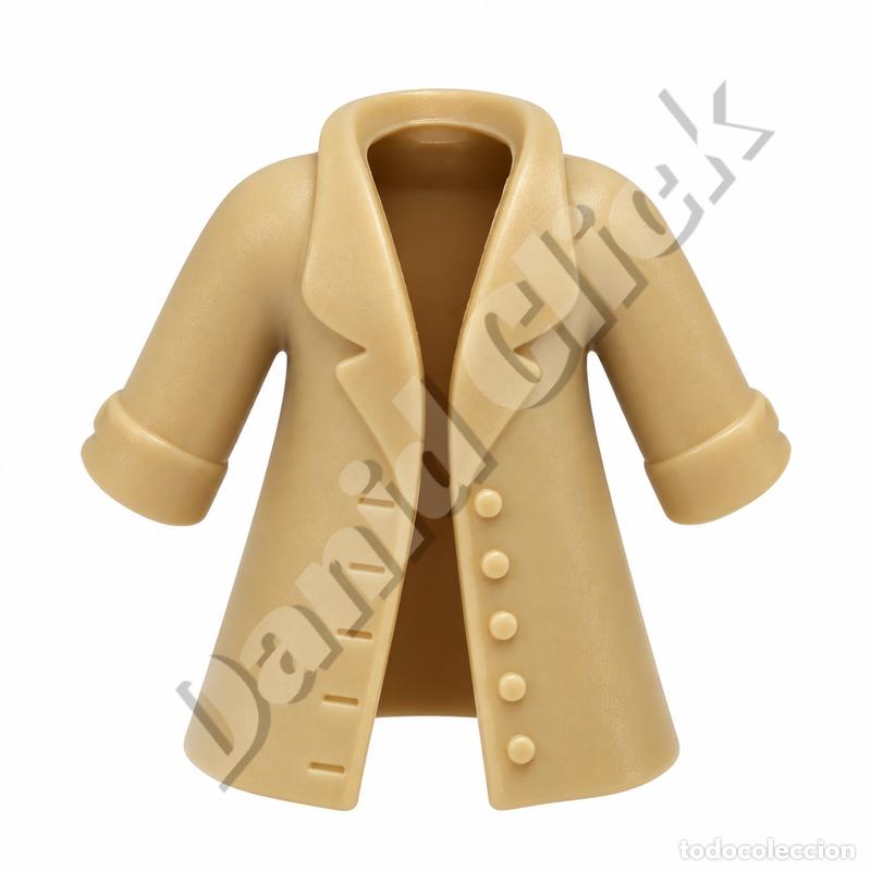 Playmobil: Playmobil Abrigo Largo Chaqueta Beige Detective &Eacute;poca Ciudad Figura Ropa
