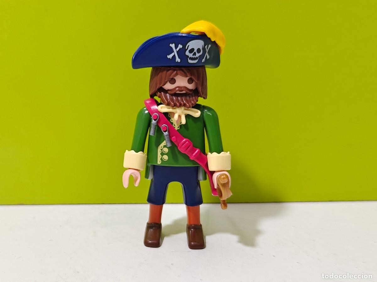 Playmobil: playmobil figura hombre pirata, ingleses, franceses, isla, barco, victoriano, conquistadores, city..
