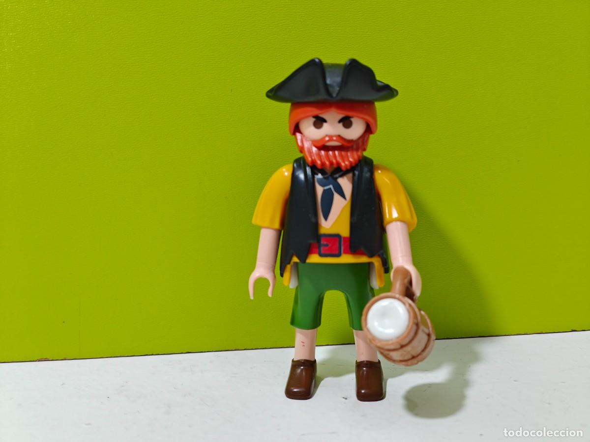 Playmobil: playmobil figura hombre pirata, ingleses, franceses, isla, barco, victoriano, conquistadores, city..