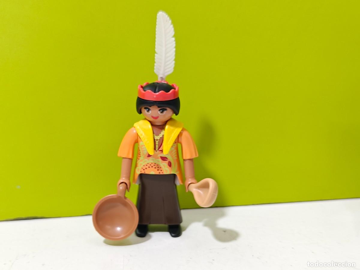 Playmobil: playmobil figura mujer india, oeste, western, vaqueros, tipi, bisonte, fuerte, diligencia, city...