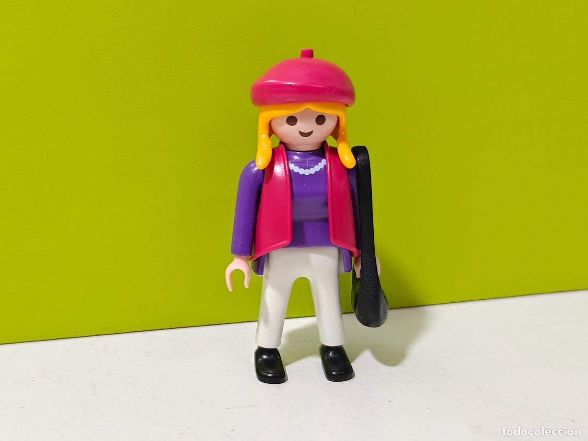 Playmobil: playmobil figura mujer con bolso, ciudad, casa, chal&eacute;, mercado, colegio, guarder&iacute;a, city...