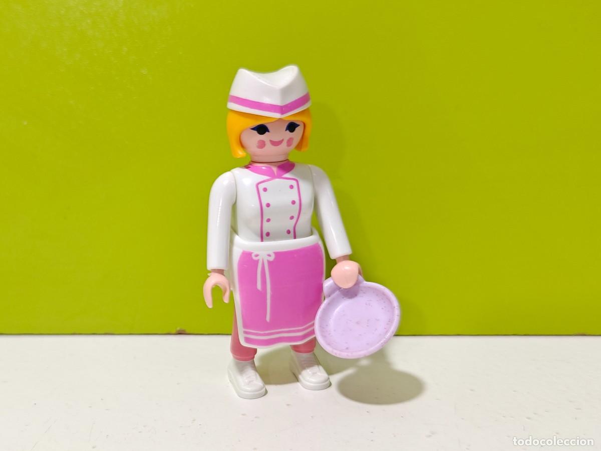 Playmobil: playmobil figura mujer pastelera, restaurante, ciudad, casa, chal&eacute;, mercado, colegio, guarder&iacute;a,city
