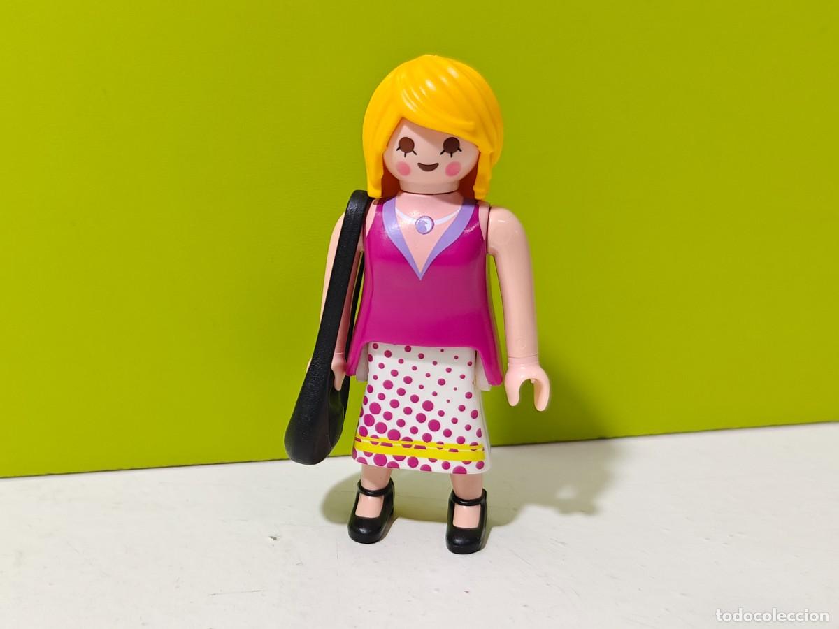 Playmobil: playmobil figura mujer con bolso, ciudad, casa, chal&eacute;, mercado, colegio, guarder&iacute;a, city...