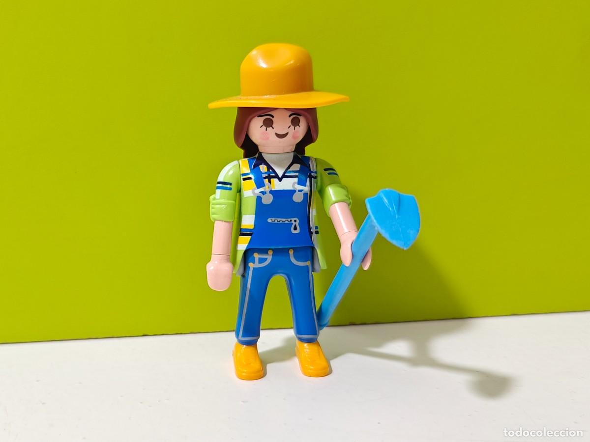 Playmobil: playmobil figura mujer jardinera-granjera, huerto, granja, establo, victoriano, oeste, tractor
