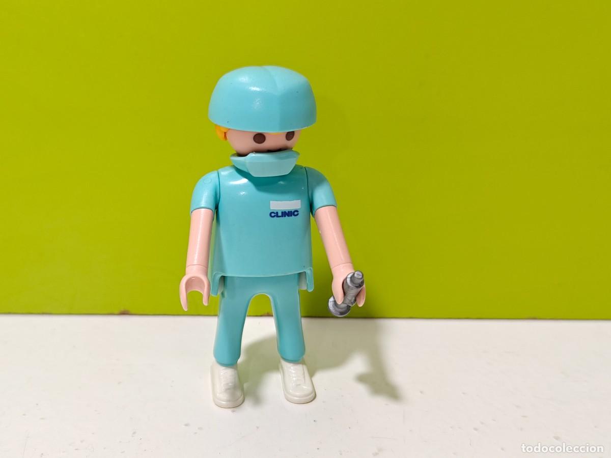 Playmobil: playmobil figura hombre m&eacute;dico cirujano-sanitario-enfermero, hospital, ambulancia, rescate, city...