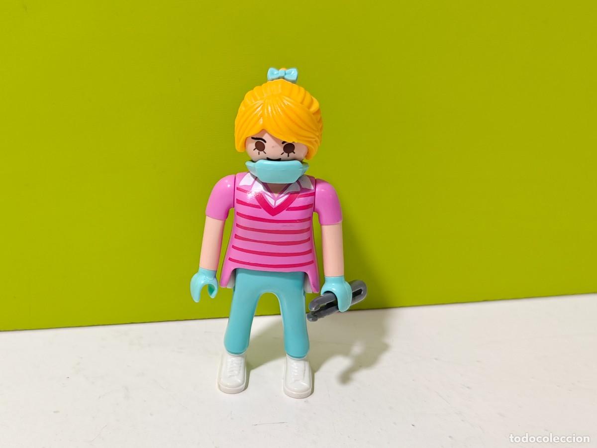Playmobil: playmobil figura mujer m&eacute;dico cirujano-sanitario-enfermero, hospital, ambulancia, dentista, city...