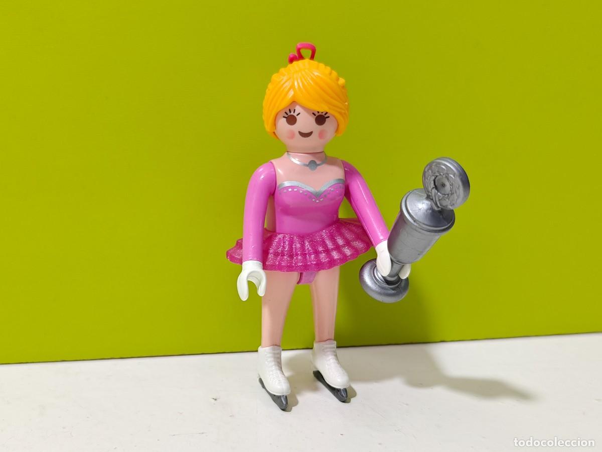 Playmobil: playmobil figura mujer patinadora de hielo, olimpiadas, competici&oacute;n, deportes, city...